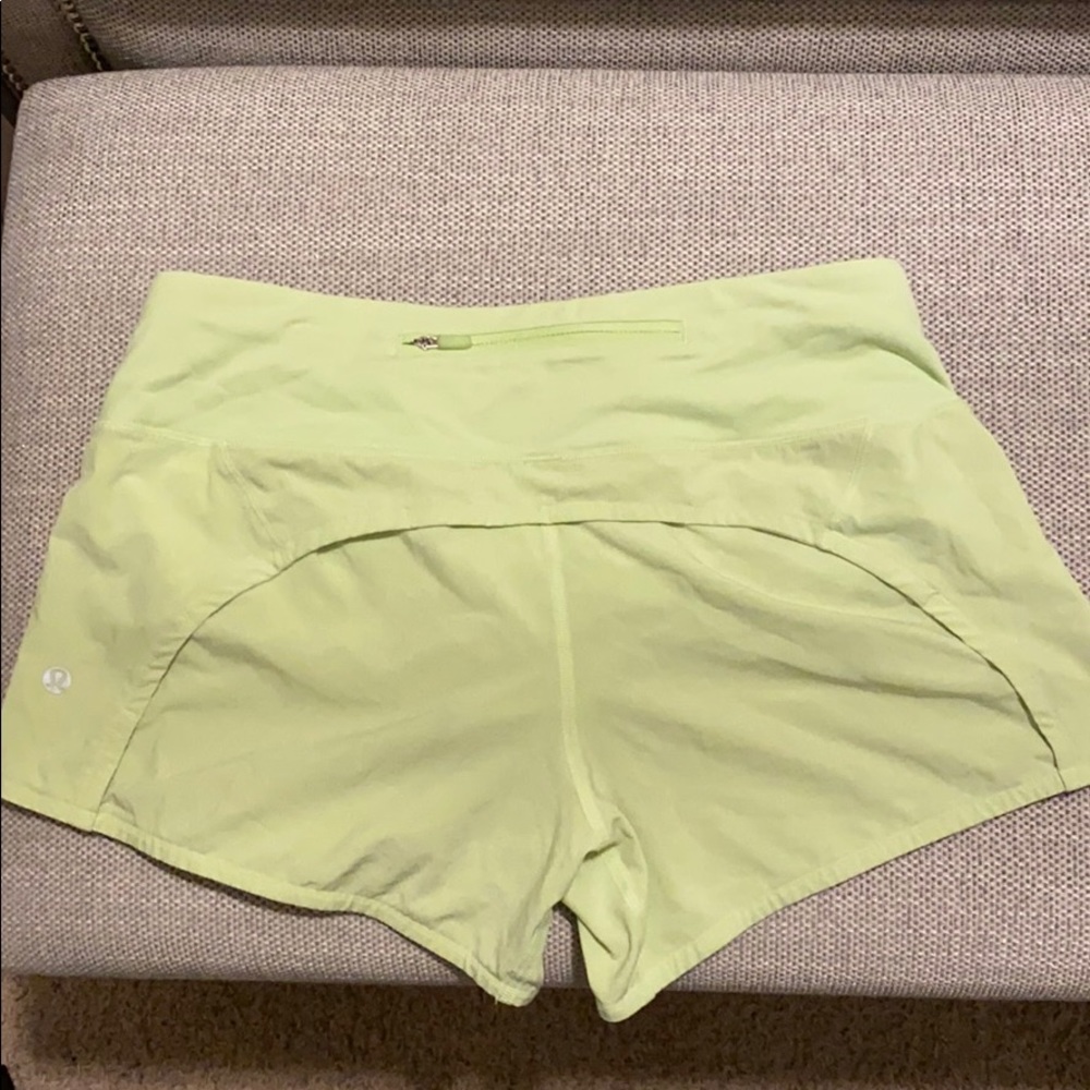 Lime green lulu lemon Shorts! Never worn no tags - Picture 2 of 4